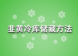 韭黃冷庫儲藏方法指南，這樣做保鮮90天！